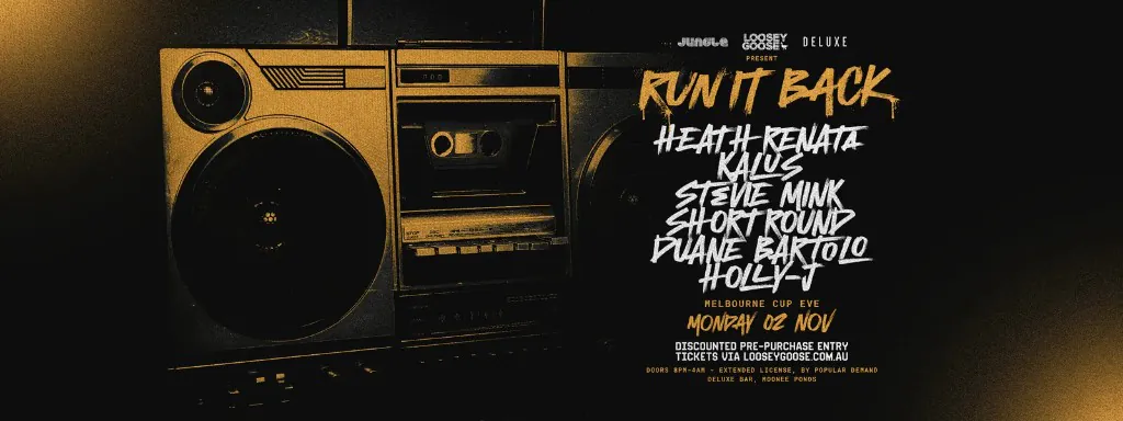 Loosey Goose Run It Back event poster